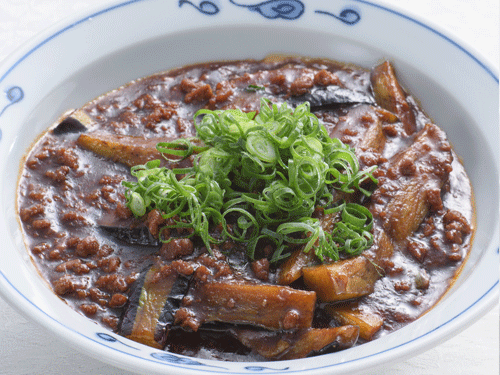 茄子の辛子炒め